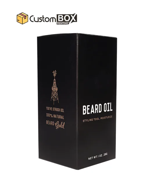 Custom CBD Beard Oil Boxes — custom printed packaging from Custom Box Printing