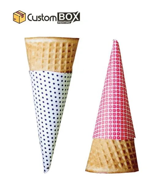 Custom Cone Sleeves — custom printed packaging from Custom Box Printing