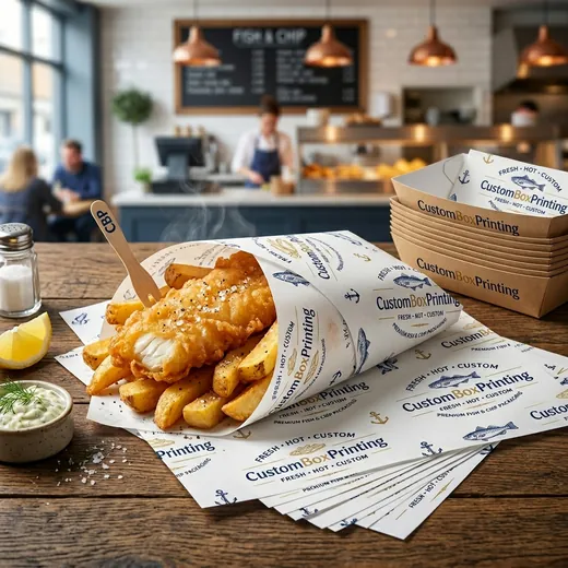 Custom Fish and Chip Paper — view 2