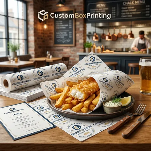 Custom Fish and Chip Paper — view 3