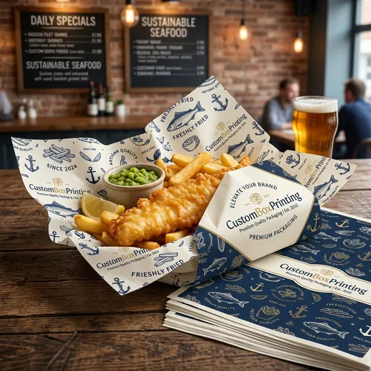 Custom Fish and Chip Paper — view 4