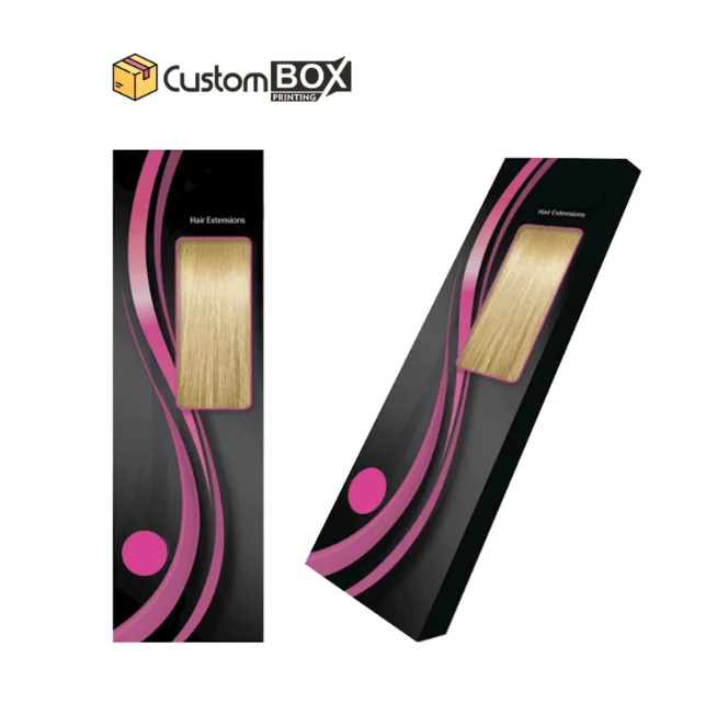 Custom Hair Extension Boxes — custom printed packaging from Custom Box Printing