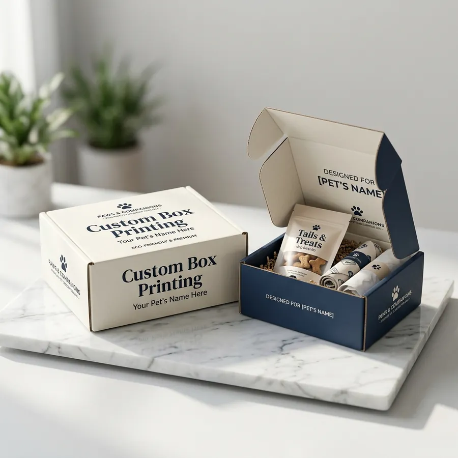 Pet Box Items Custom Pet Product Boxes | Treat, Food & Pet Packaging