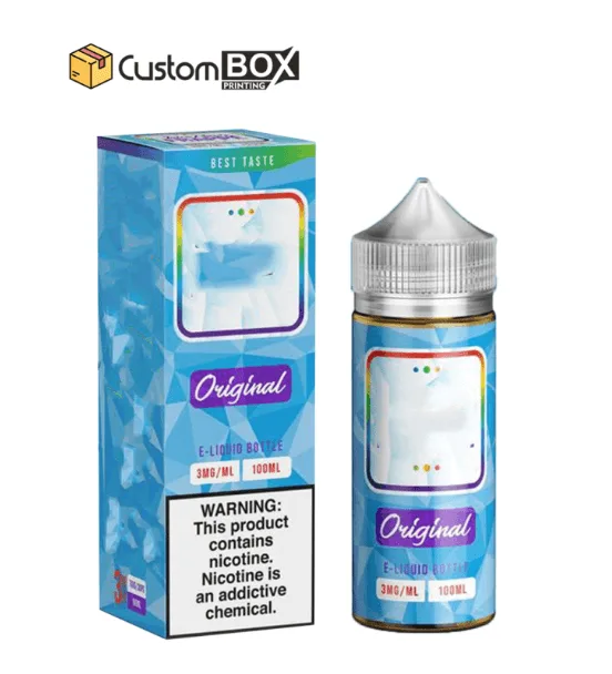 E-Cigarette Liquid Packaging — custom printed packaging from Custom Box Printing